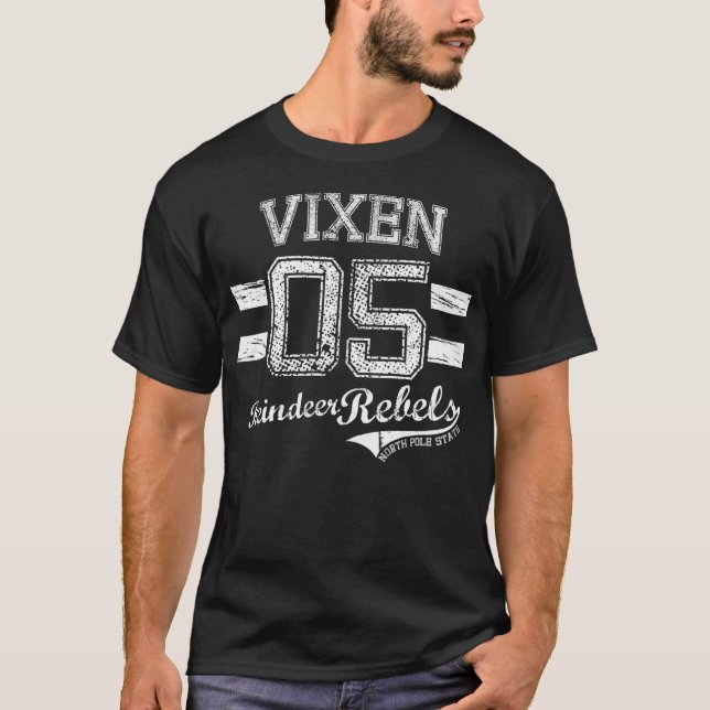 Vixen Reindeer Rebel T-Shirt (Front)