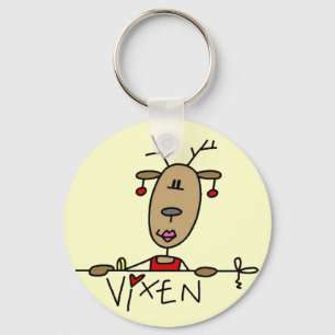 Vixen Reindeer Tshirts and Gifts Keychain