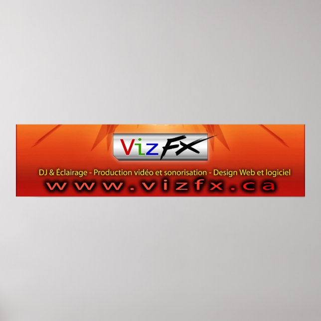 VizFX Banner Poster (Front)