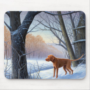 Vizla Let It Snow Christmas Mouse Pad