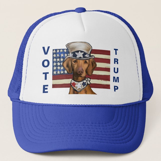 Vizsla 4th of July Trucker Hat (Front)