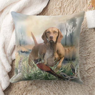 Vizsla  , Art  Throw Pillow