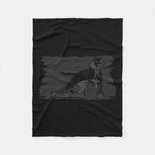 Vizsla Bird Hunting Dog Graphic Vintage Hunter Fleece Blanket
