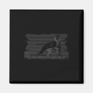 Vizsla Bird Hunting Dog Graphic Vintage Hunter Magnet