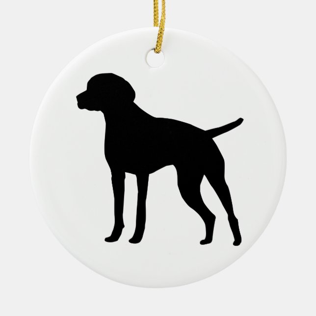 Vizsla Ceramic Ornament (Front)