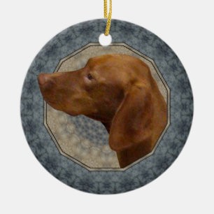 Vizsla Ceramic Ornament