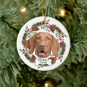 Vizsla chien Personnalisé Animal Ornement