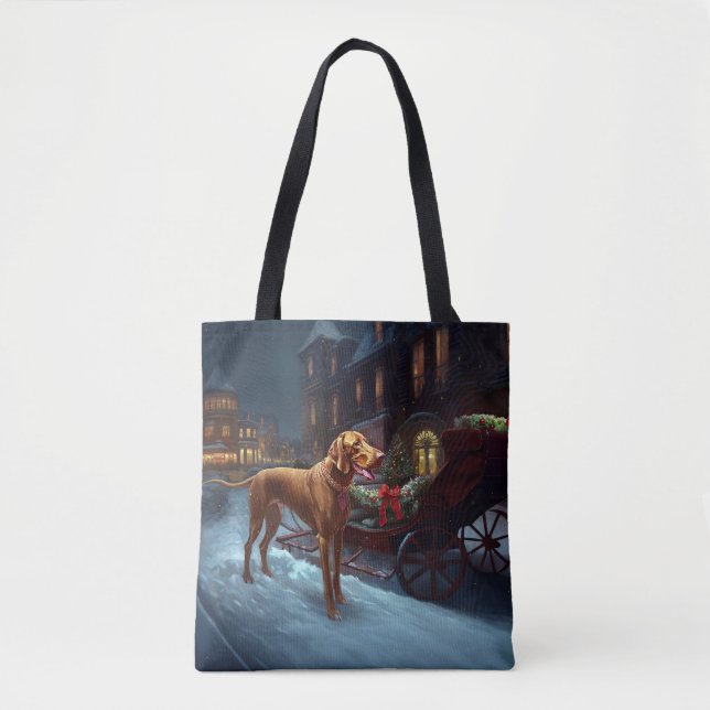 Vizsla Christmas Festive Season  Tote Bag (Front)