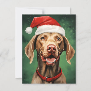 Vizsla Christmas Holiday Card