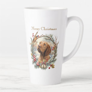 Vizsla Christmas Latte Mug