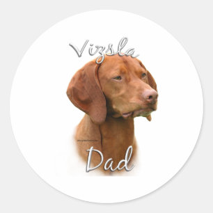 Vizsla Dad 2 Classic Round Sticker