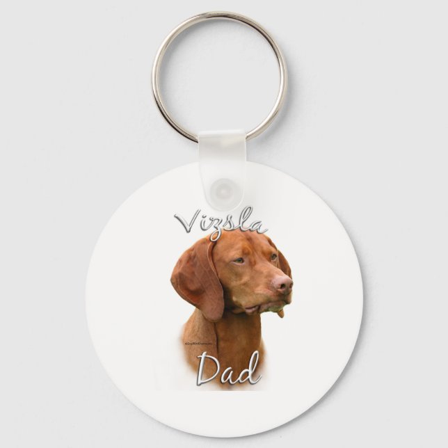 Vizsla Dad 2 Keychain (Front)