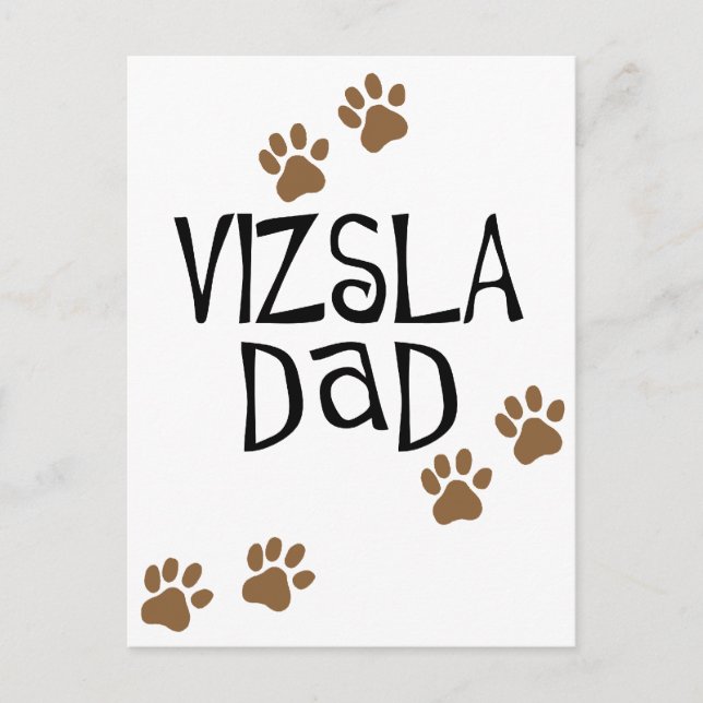 Vizsla Dad Postcard (Front)