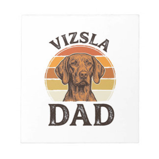 Vizsla Dad Vintage Engraving Dog Design_1 Notepad
