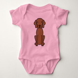 Vizsla Dog Cartoon Baby Bodysuit