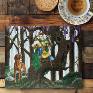 Vizsla Dog Elf Forest Jigsaw Puzzle