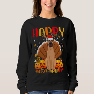 Vizsla Dog Happy Vizsla Hellothanksmas Sweatshirt