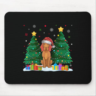 Vizsla Dog Lovers Santa Hat Ugly Christmas Sweater Mouse Pad
