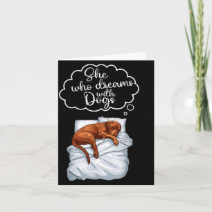 Vizsla Dog Nightgown Pajama Card