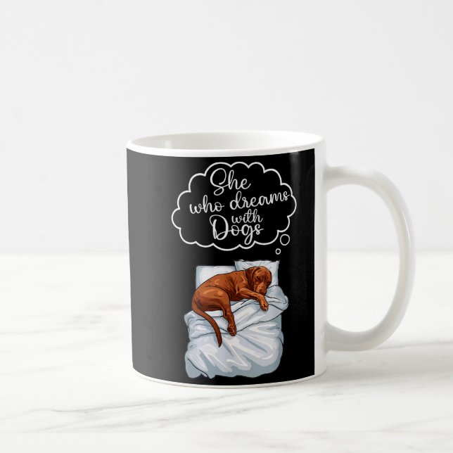 Vizsla Dog Nightgown Pajama  Coffee Mug (Right)