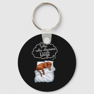 Vizsla Dog Nightgown Pajama  Keychain