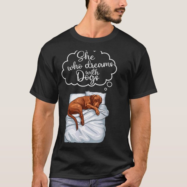 Vizsla Dog Nightgown Pajama  T-Shirt (Front)