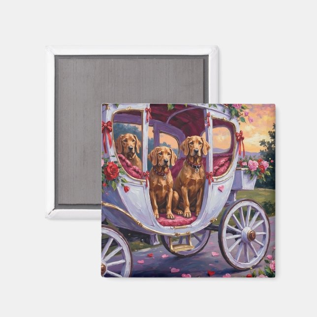 Vizsla Dog Valentine's Day Magnet (Front/Back)