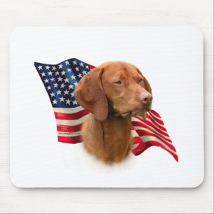 Vizsla Flag Mouse Pad