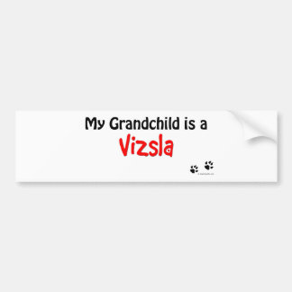Vizsla Grandchild Bumper Sticker