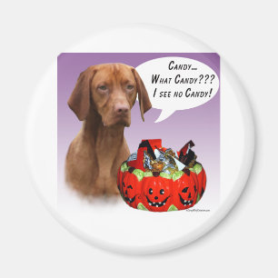 Vizsla Halloween Candy Magnet