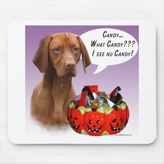 Vizsla Halloween Candy Mouse Pad (Front)