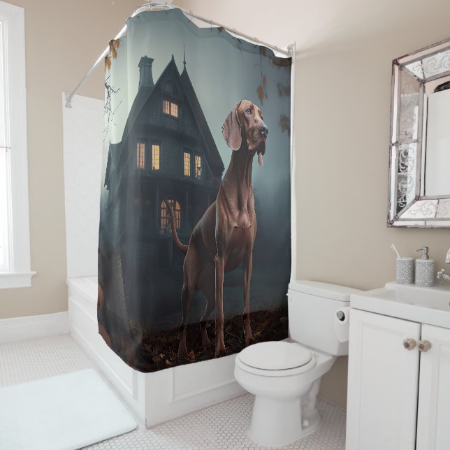 Vizsla Halloween Scary (In Situ)