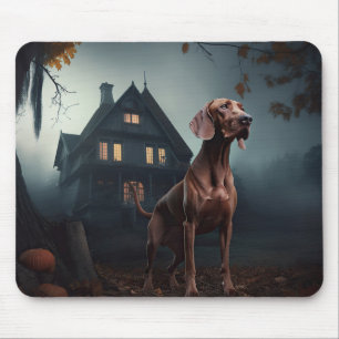 Vizsla Halloween Scary Mouse Pad