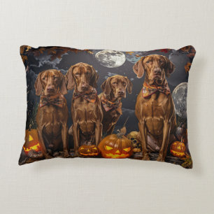 Vizsla Halloween Spooky Accent Pillow