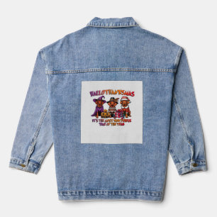Vizsla Halloween Thanksgiving Christmas Classic T- Denim Jacket