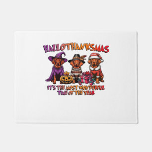 Vizsla Halloween Thanksgiving Christmas Classic T- Doormat