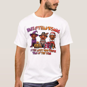Vizsla Halloween Thanksgiving Christmas Classic T- T-Shirt