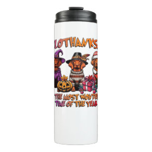 Vizsla Halloween Thanksgiving Christmas Classic T- Thermal Tumbler