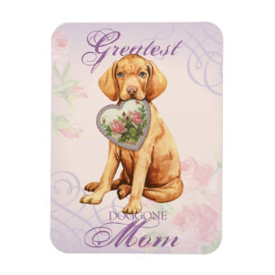 Vizsla Heart Mom Magnet