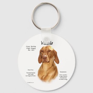 Vizsla History Design Keychain