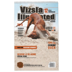Vizsla Illustrated Calendar