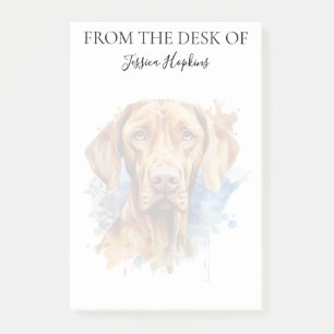 Vizsla Lover Monogrammed Dog Post-it Notes