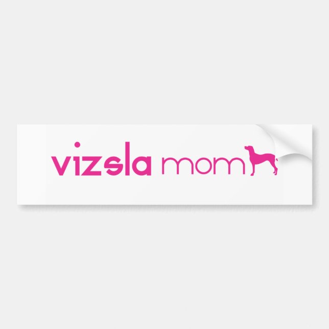 Vizsla Mom Bumper Sticker (Front)