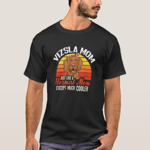 Vizsla Mom Retro Vintage Dog Mom Hungarian Vizsla T-Shirt