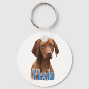 Vizsla Name Keychain