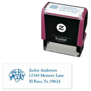 VIZSLA Name & Return Address Self-inking Stamp