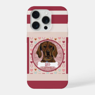 Vizsla + name Valentine Heart iPhone 11 Pro Case