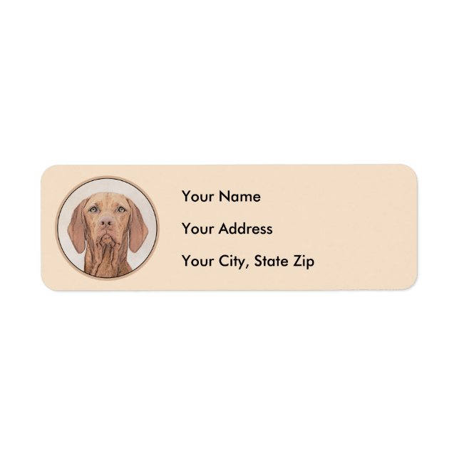 Vizsla Painting - Cute Original Dog Art (Front)