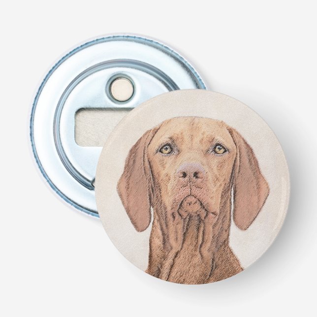 Vizsla Painting - Cute Original Dog Art Bottle Opener (Front)