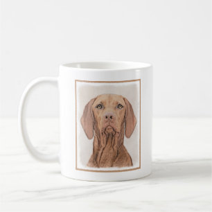 Vizsla Painting - Cute Original Dog Art Coffee Mug